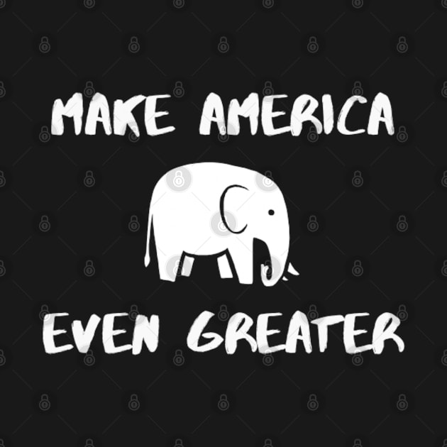 Make America Great Again White Trump 2020 by 9 Turtles Project