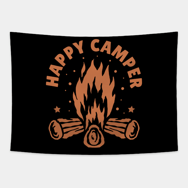 Happy camper Tapestry by Polynesian Vibes