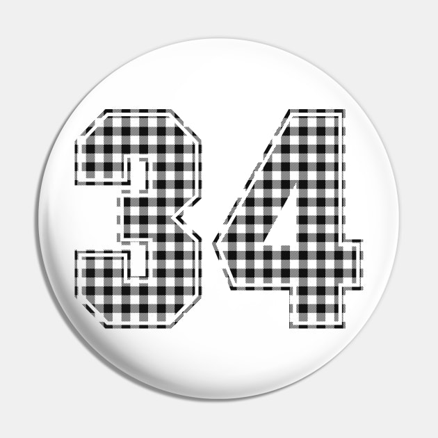 Plaid Number - 34 - Dark Pin by tavare