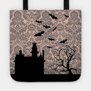 Ghotic Seamless Pattern - Addams Family House Tote