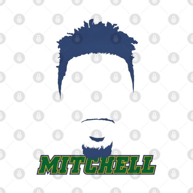 Donovan Mitchell Utah Silhouette by MASTER_SHAOLIN