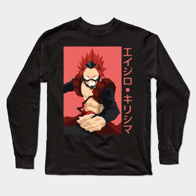 Eijiro Kirishima My Hero Academia Long Sleeve T Shirt Teepublic