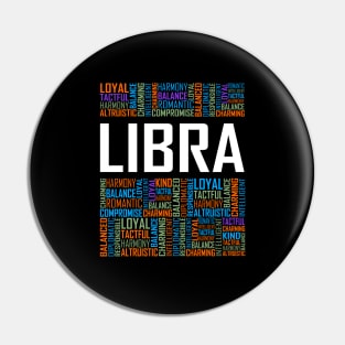 Libra Zodiac Words Pin