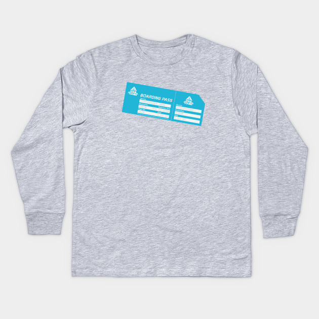 Star Tours Boarding Pass Walt Disney World Kinder Long Sleeve T Shirt Teepublic De