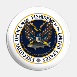 Fishident Fishing seal - striped bass Pin