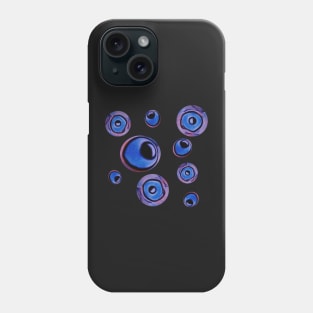 Blue spheres Phone Case