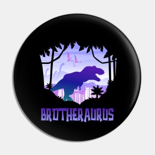 Brothersaurus T-Rex Brother Saurus Matching Pin