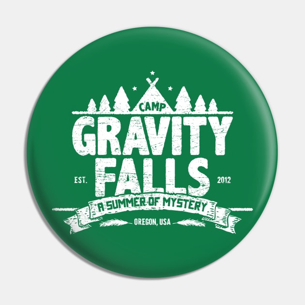 Camp Gravity Falls (worn look) Pin by MoviTees.com