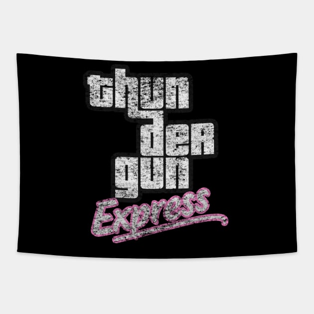 Thunder Gun Express (GTA Edition) Tapestry by Sunny Legends