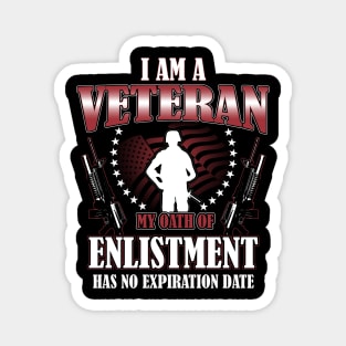 I am a Veteran My Oath of Enlistment Magnet