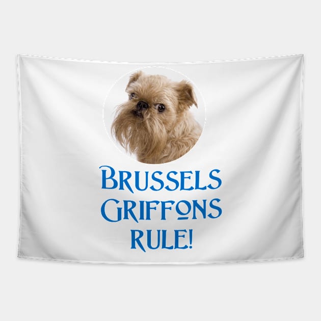 Brussels Griffons Rule! Tapestry by Naves