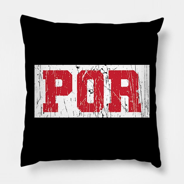 POR / Trail Blazers Pillow by Nagorniak