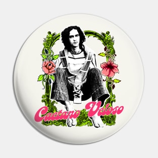 Caetano Veloso \/\/\ Retro Original Fan Art Design Pin