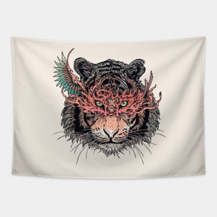 Masked Tiger Tapestry