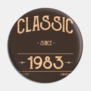 Classic Vintage 1983 Birthday Gift Pin