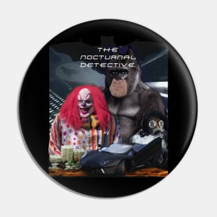 The Nocturnal Detective Superhero Parody Gothic Hero Pin