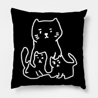 Doodle cat mom Pillow
