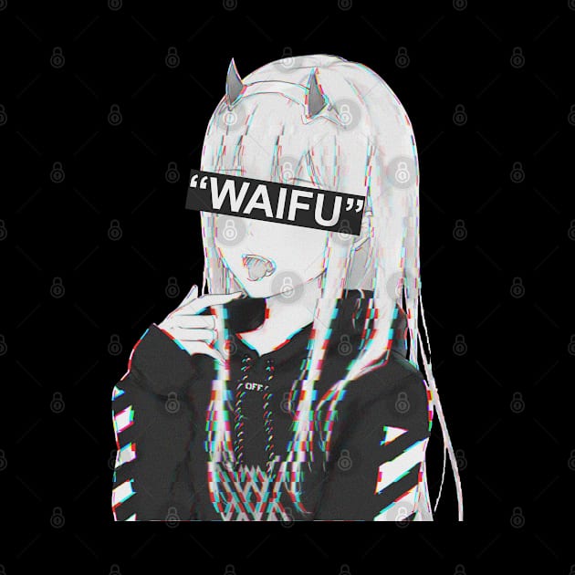 Darling in the Franxx Zero Two Glitch Waifu by cocorf