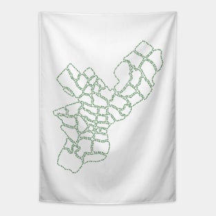 Philadelphia Zipcode Map (green) Tapestry