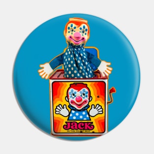 1971 Jack In The Box Clown! Pin