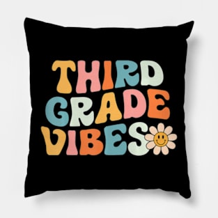 Third Grade  3rd Grade Team Retro 1st Day of School Pillow