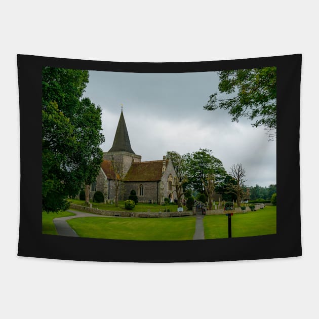 Alfriston Church, East Sussex Tapestry by mbangert