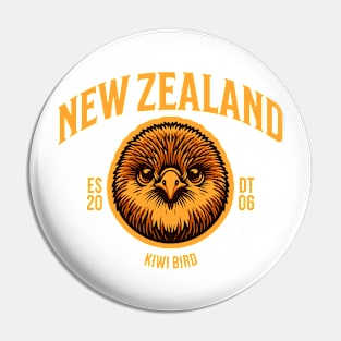 Kiwi bird from New Zealand Pin