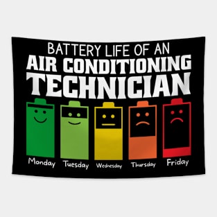 Battery Life Of An Air Conditioning Technician Tapestry