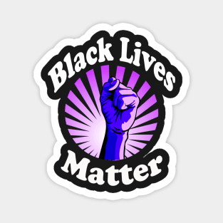 Blue Fist Black Lives Matter BLM Magnet