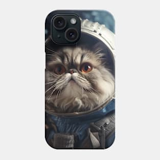 Astronaut Cat in Space - Persian Phone Case