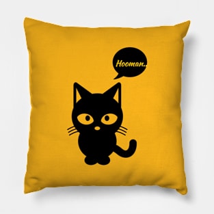 Cat , hooman lover Pillow