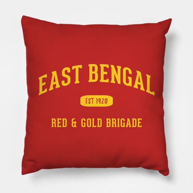 Quess East Bengal FC Pillow by CulturedVisuals