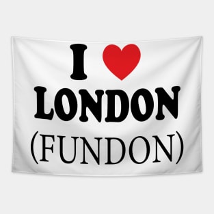 i love london fundon Tapestry