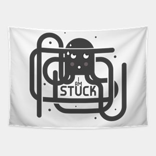 I'm Stuck Octopus Tapestry