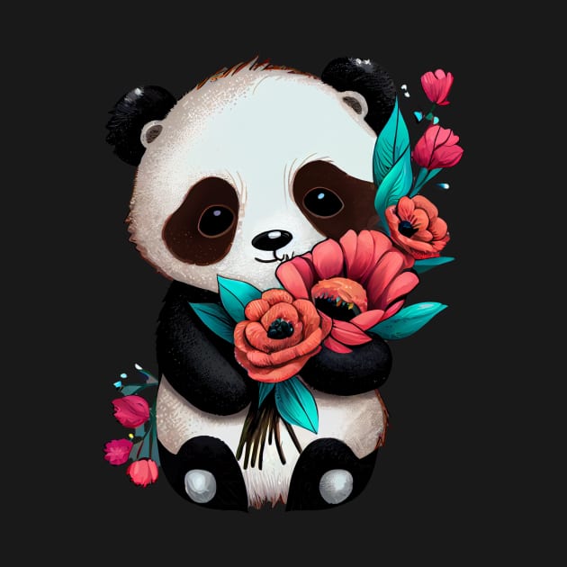 Kawaii Cute Panda by Pixy Official