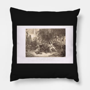 Nelson boarding & capturing San Josef 1797 Pillow