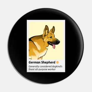 Cool Dog - German Shepard Pin