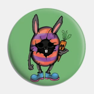 Easter creepy bunny Pin