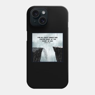 Romans 3:23 Cliff Imagery T-Shirt Phone Case