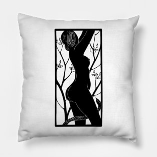 Eve and the Serpent Pillow