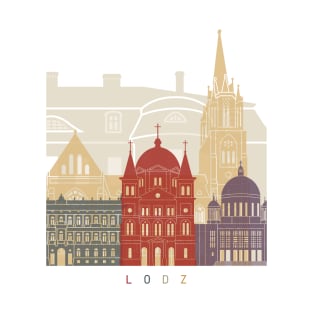 Lodz skyline poster T-Shirt