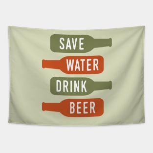 Save Water Drink Beer Tapestry