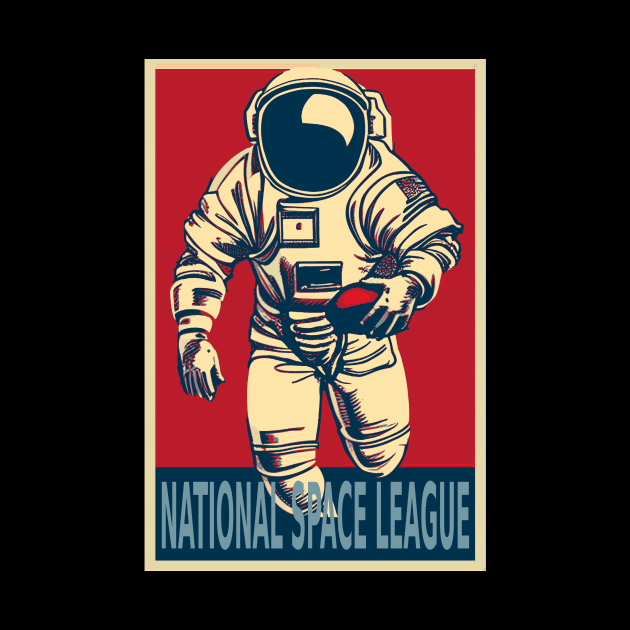 Astronaut Football Player by DesignArchitect