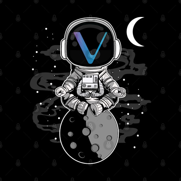 Astronaut Vechain VET Coin To The Moon Crypto Token Cryptocurrency Wallet Birthday Gift For Men Women Kids by Thingking About