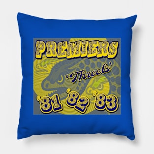 Parramatta Eels - 3x PREMIERS 81, 82, 83 - THREELS! Pillow