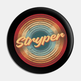 stryper vintage circle Pin