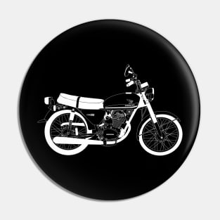 Honda CB100 White Outline Pin