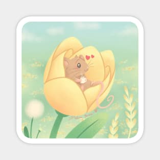 Relaxing in a tulip Magnet