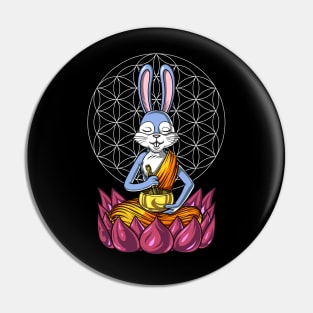 Rabbit Buddha Pin