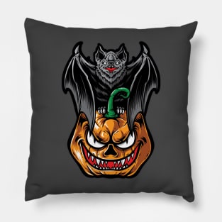 halloween pumpkin - v1 Pillow